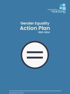 Cover page of the VIT Gender equality action plan 2021-24