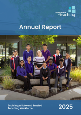 Cover page of the VIT Annual Report 2024-25